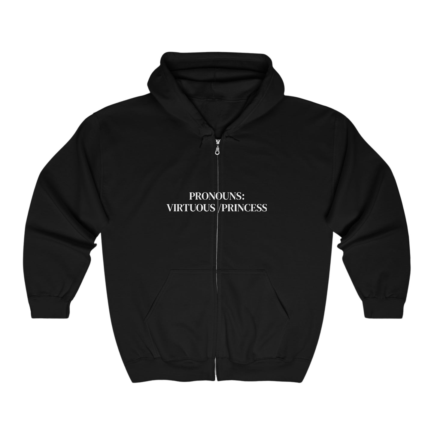 Women PRONOUNS Heavy Blend™ Full Zip Hooded Sweatshirt