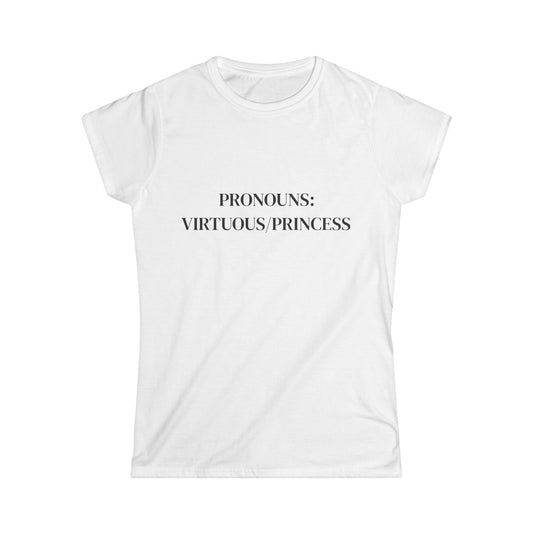 Womens PRONOUN Softstyle Tee