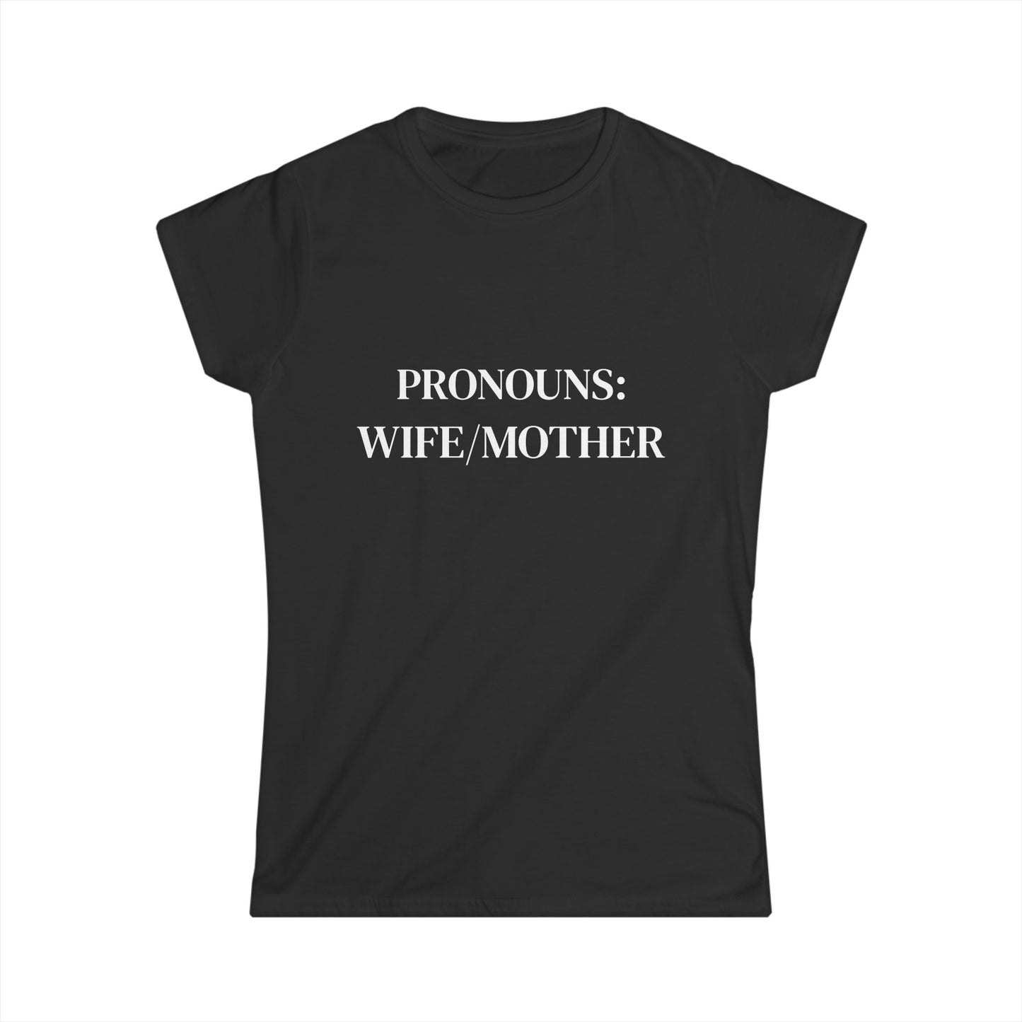 Womens PRONOUN Softstyle Tee