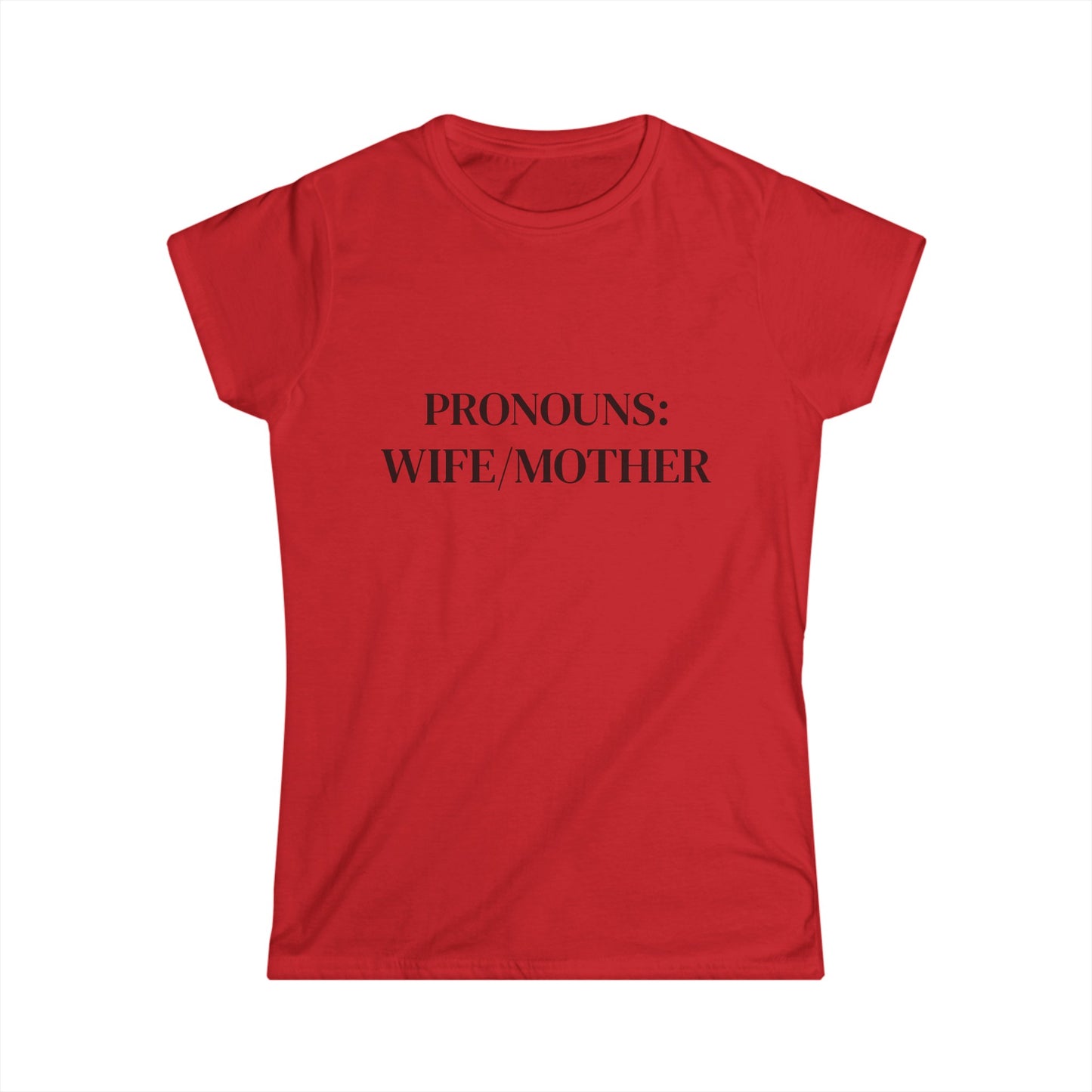 Womens PRONOUN Softstyle Tee