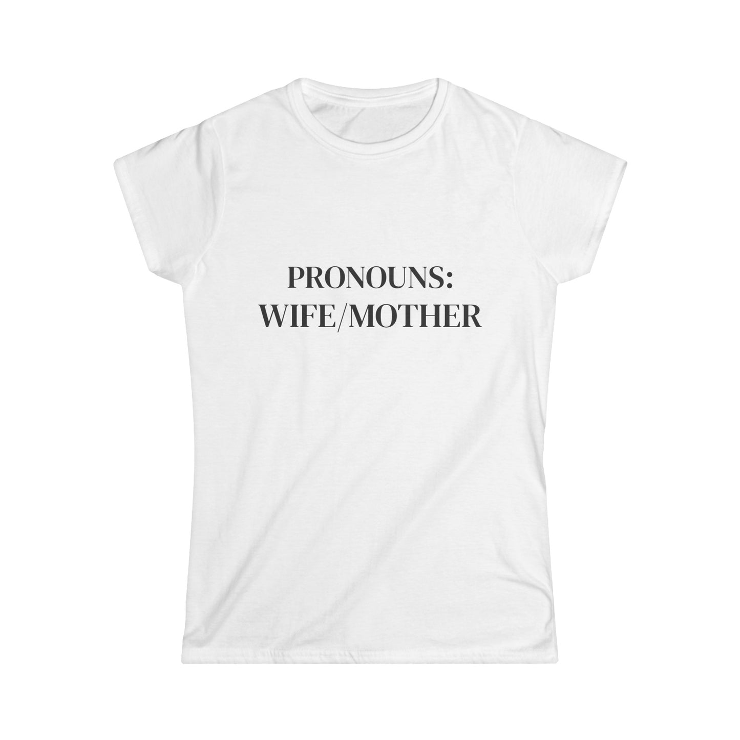 Womens PRONOUN Softstyle Tee